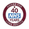 NHS 40 years long service award