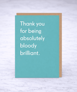 Bloody Brilliant Thank you card