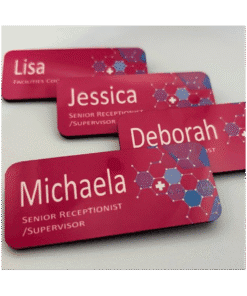 pink-name-badges